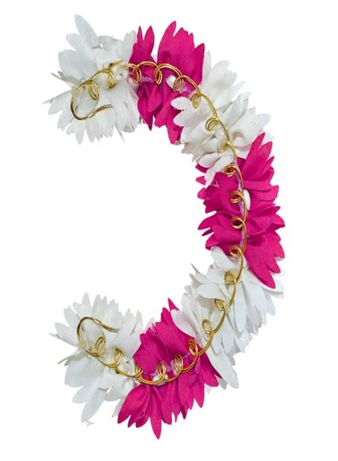 Pinaka Artificial Bridal Rose Petal Flower Tiara Gajra Hair Juda For Girls Floral Hair Bun Accessories | Suitable for Traditional Indian Wedding/Marriage/Engagements (Pink) - Image 3