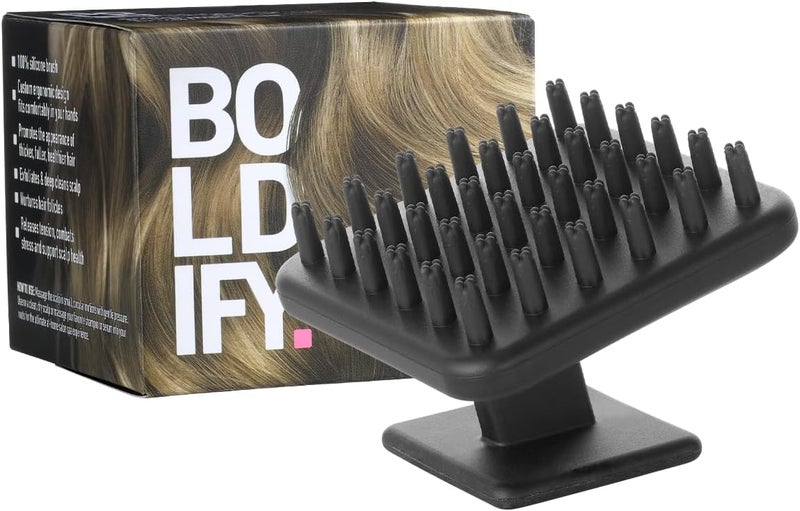 Boldify Scalp Scrubber  Hair Massager Shampoo Brush for Healthy Roots  Silicone Scrubber for Hair Growth and Dandruff Removal  Waterproof Exfoliator