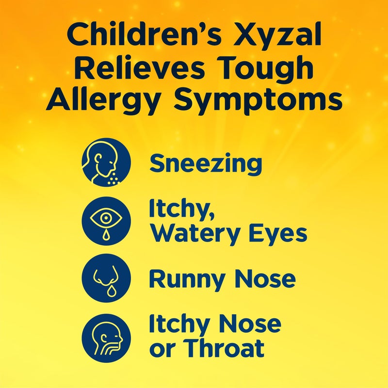 Xyzal Children's Oral Solution 24-Hour Allergy Relief for Kids, New Bubble Gum Flavor, 5 Fl. oz. (Alcohol-free, Sugar-free & Dye-free) - Image 4