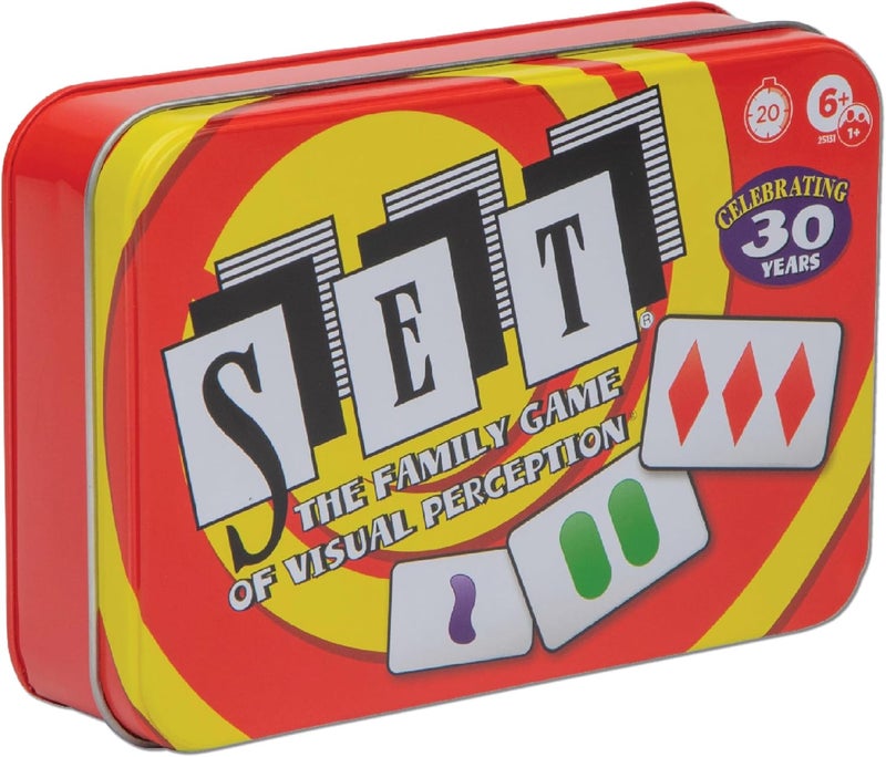PlayMonster SET Card Games for Kids - Collectors Tin, Matching Game, Learning Games, Fun Family Games, Game Night, Travel Games, Memory Game, Learning Game, Multi-Player Card Game of Visual Perception, Ages 6+ - Image 1