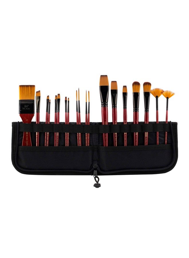 Creative Mark Creative Mark Folding Paint Brush Easel & Travel Case 9"Long - Compact Watercolor Brush Holder Organizer for Short Handled Paintbrushes - Durable Paint Brush Bag for Storage - Holds up to 20 Brushes - Image 5