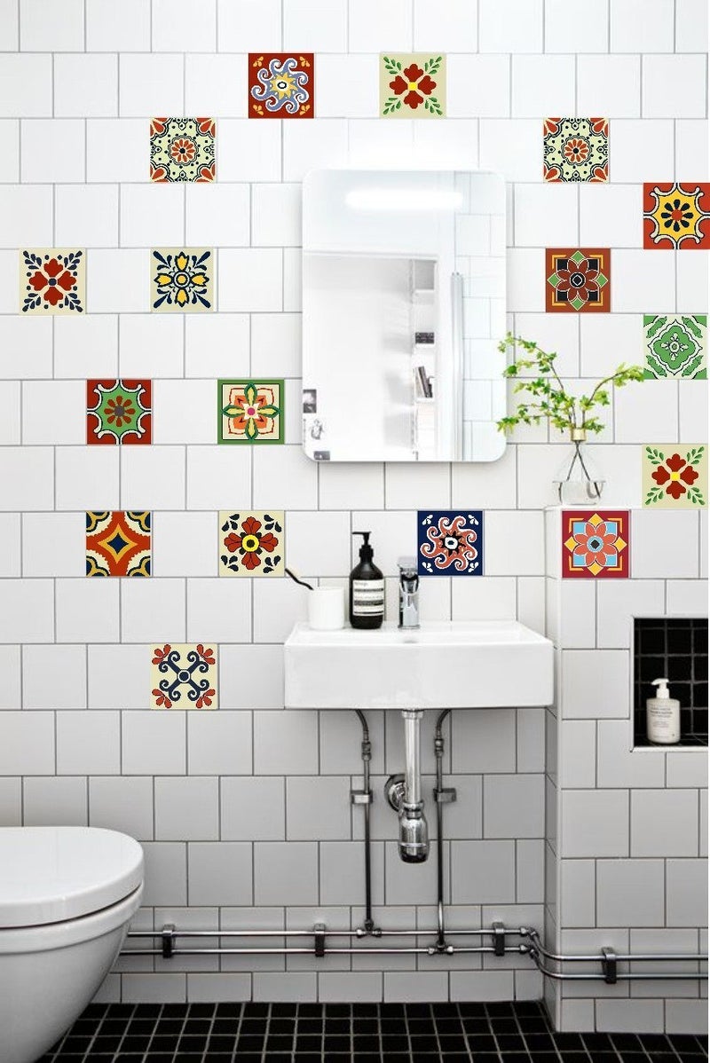 Paper Plane Design PPD 20 Pieces SelfAdhesive Mosaic Bathroom Kitchen Waterproof Wall Tiles Stickers Decal Design 004 15 x 15 cm - Image 4