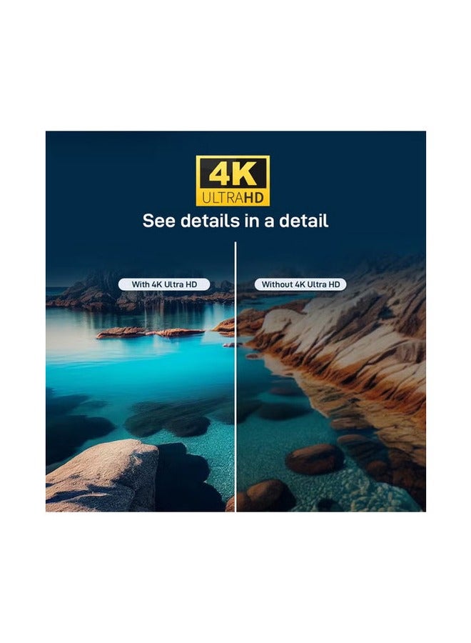 آركيو تلفزيون 65 بوصة 4K ذكي LED مع حامل حائط | 4K الترا اتش دي | منافذ HDMI وUSB | نظام التلفاز ويب او اس 2.0 | صوت ستيريو| دقة 3840×2160|ذاكرة قراءة فقط 8 جيجا | اللون اسود | تلفزيون سمارت | - Image 4