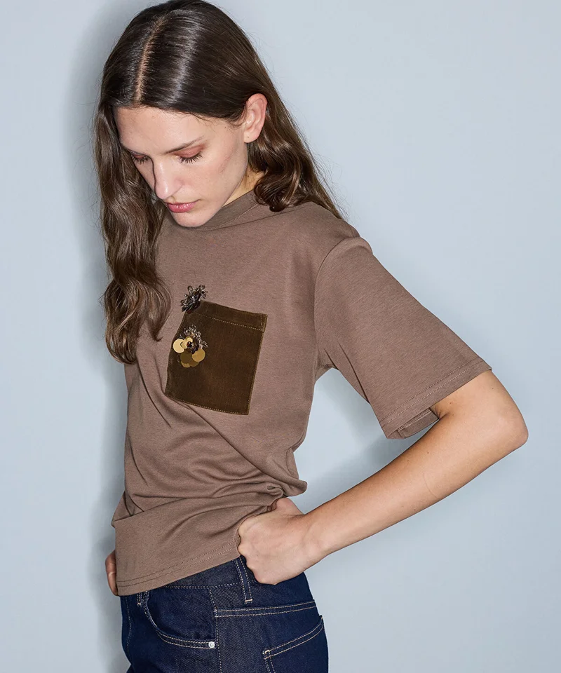 Ipekyol  T-Shirt with Applique for Women | Best Price UAE