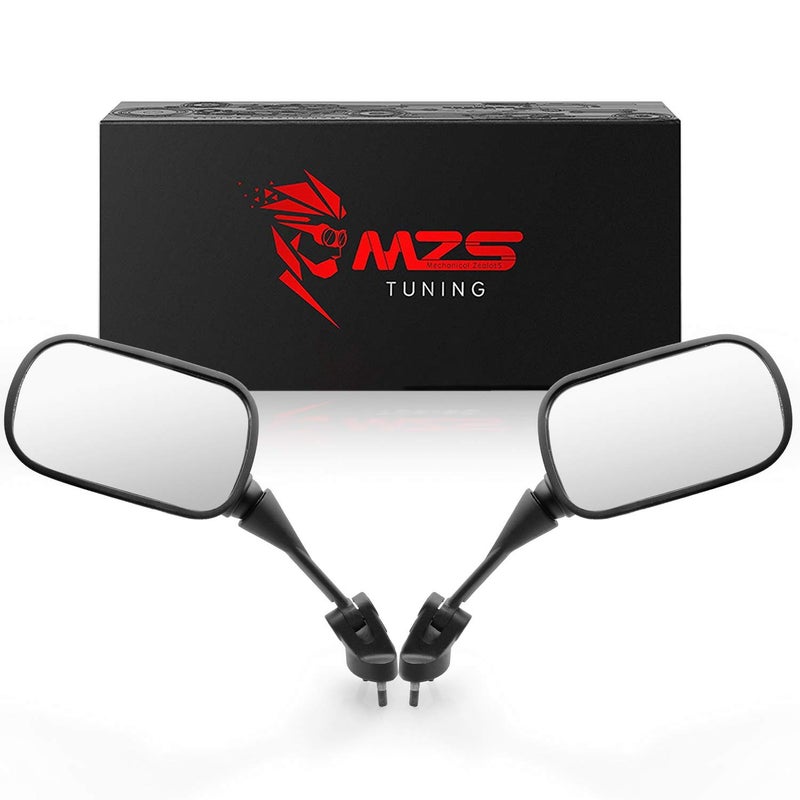 MZS Racing Motorcycle Mirrors Fairing Rear View Side Mirror Accessories Black Compatible with ZX6R 636 ZX6R ZX6RR 20052008 ZX10R ZX10R 20042010