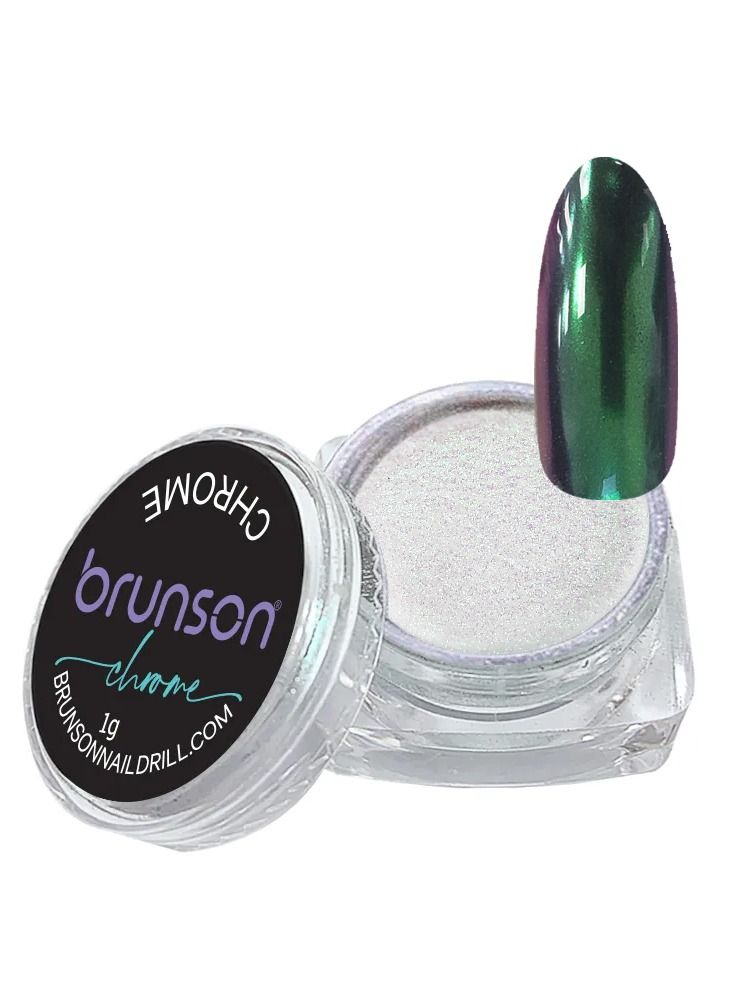 Chrome Nail Powder Mirror Nail Powder, Metallic Nail Powder Holographic Mirror Effect Nail Art Decoration Manicure Pigment NH-06S