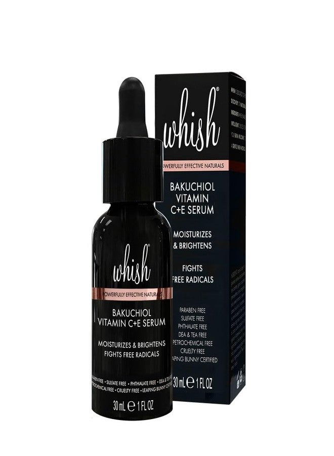 Whish Bakuchiol Retinol Face Serum with Vitamin C+E, Korean Plant-Based Anti-Aging Formula, 1oz - Image 4