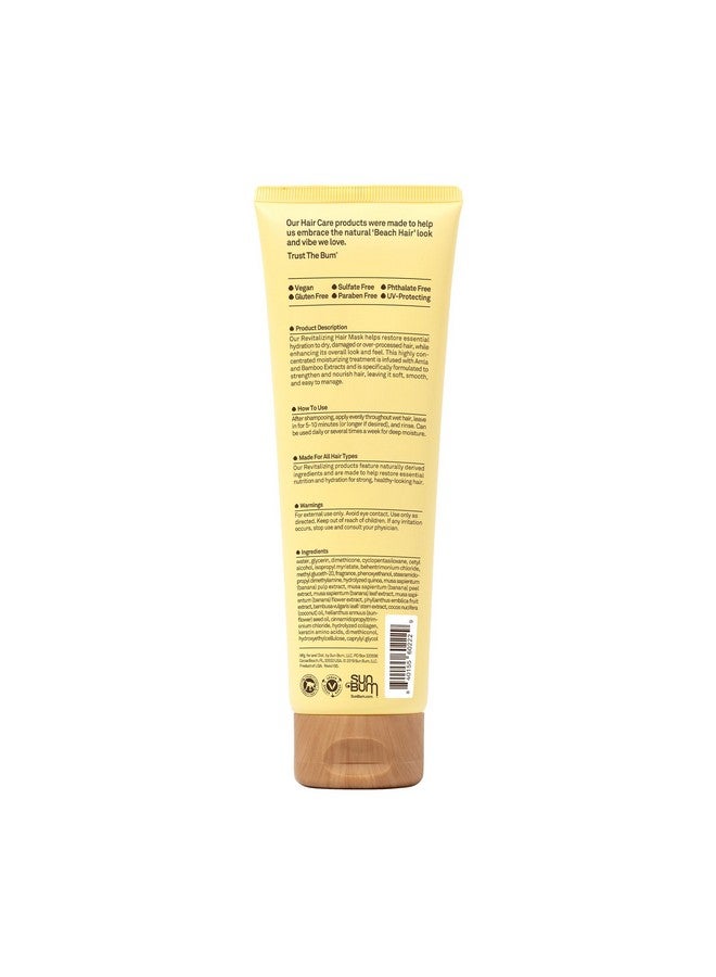 Sun Bum Revitalizing Deep Conditioning Hair Mask | Vegan and Cruelty Free Moisturizing and Restoring Hair Treatment for Damaged Hair | 6 oz - Image 2