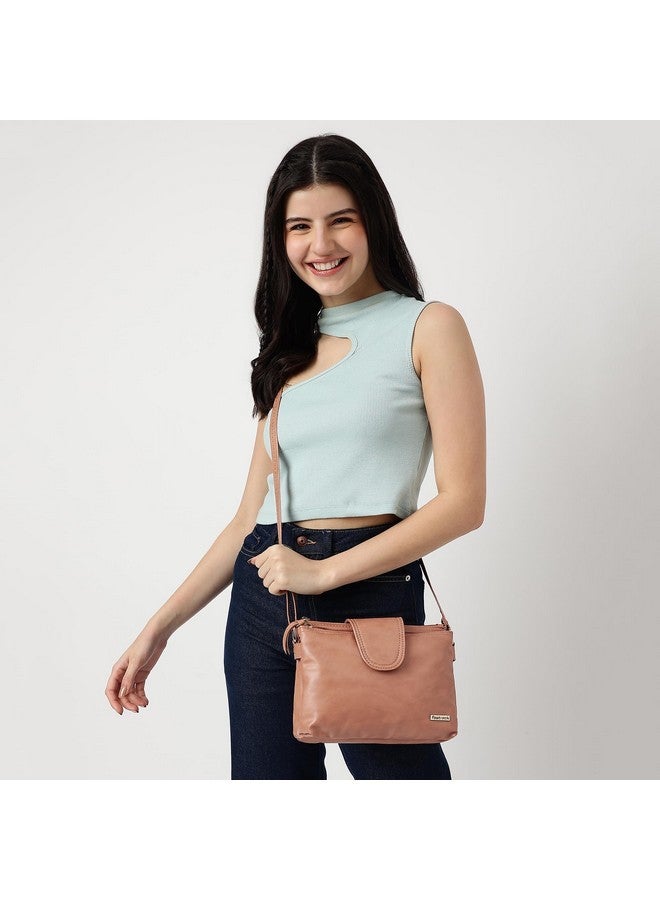 fastrack حقيبة سلاينغ هيكلية صلبة من فاستراك للنساء والفتيات والسيدات | مع أحزمة سلاينغ قابلة للتعديل | 2 حجرة رئيسية | حقيبة يد للسيدات | سلاينغ لحمل غير رسمي - Image 2