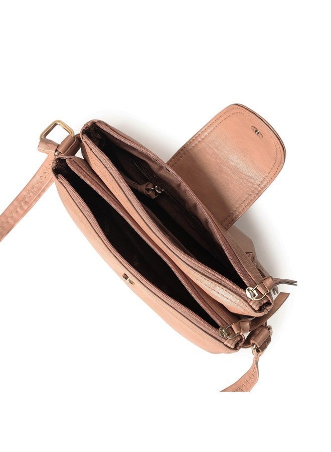 fastrack حقيبة سلاينغ هيكلية صلبة من فاستراك للنساء والفتيات والسيدات | مع أحزمة سلاينغ قابلة للتعديل | 2 حجرة رئيسية | حقيبة يد للسيدات | سلاينغ لحمل غير رسمي - Image 5