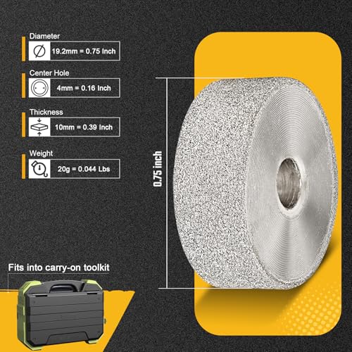 Sbestily Sanding Bits for Dremel Rotary Tool，Grinding Stone Diamond Sanding Drill Bits with 1/8" Shank - General Purpose - 150 Grit 1 Pack - Image 3