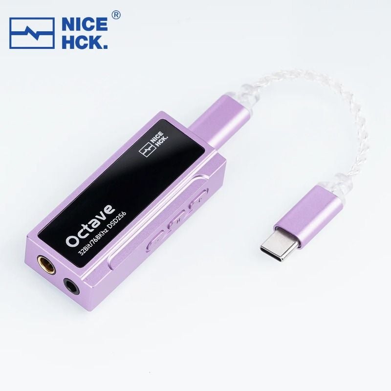 Nicehck Octave Type-C DAC Dongle Headphone Amplifier, Es9039q2m Decoding Chip, Dual Sgm8262 Op-Amp, 3.5mm/4.4mm, Gray - Image 4
