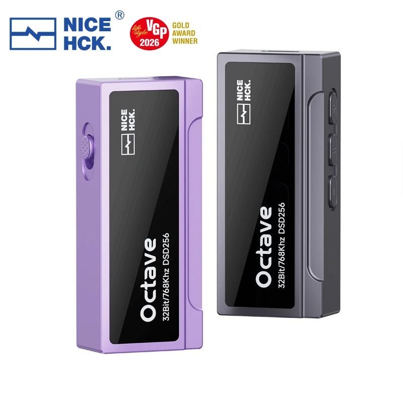 Nicehck Octave Type-C DAC Dongle Headphone Amplifier, Es9039q2m Decoding Chip, Dual Sgm8262 Op-Amp, 3.5mm/4.4mm, Gray - Image 3