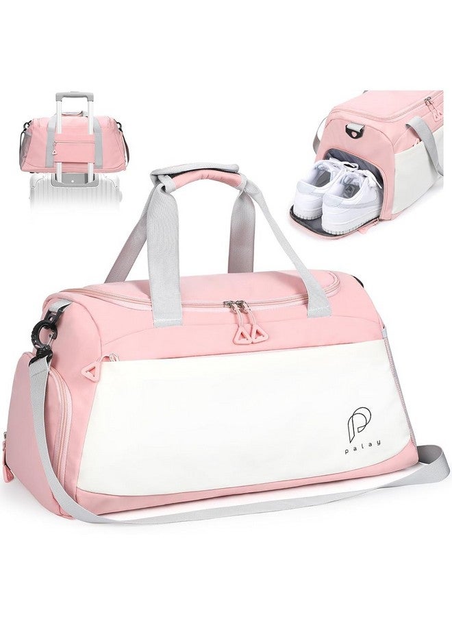 PALAY® Travelling Bags for Luggage Muti- Pocket Sports Duffle Bags for Women with Wet Pocket & Shoe Compartment Weekender Overnight Gym Bags for Women - Image 1