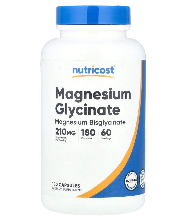 Magnesium Glycinate 180 Capsules (70 mg per Capsule)