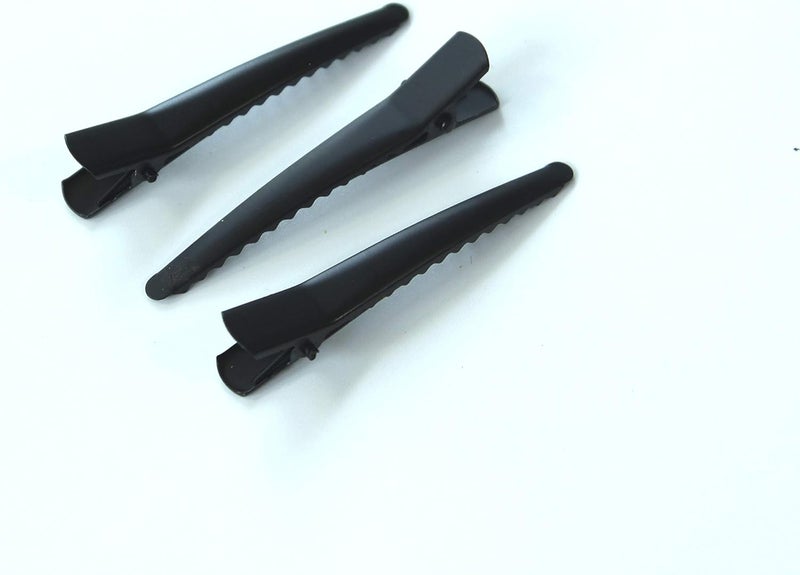 ALL in ONE 50pcs Hair Clip for DIY 60MM Black Single Prong Alligator Clip