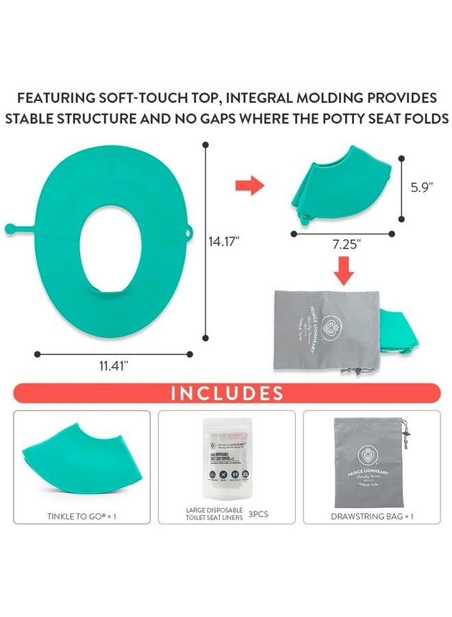 Prince Lionheart Tinkle to Go - Reusable Foldable Portable Potty Training Seat - Toilet Seat Perfect for Travel - Built-in Splash Guard, Perfect Potty Training Toilet Seat, Portable Potty for Toddlers - Image 2