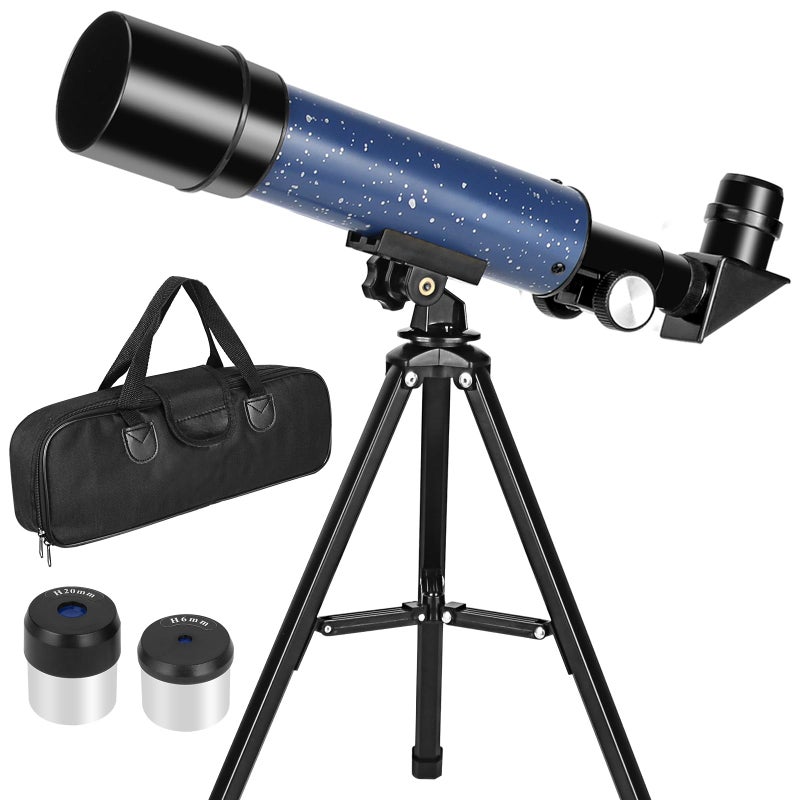 HOROX Telescope 50mm Aperture 360mm Focus Length for Astronomy Beginners, Refractor Travel Telescope with Tabletop Tripod Packaged in a Carrying Bag - Image 1