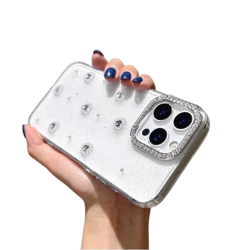 LS غطاء واقي، Little Heart TPU، حماية من السقوط, تشطيب راتنج، مقاوم للصدمات لـ iPhone 15 / 15 Plus / 15 Pro / 15 Pro Max من مادة TPU - Image 4