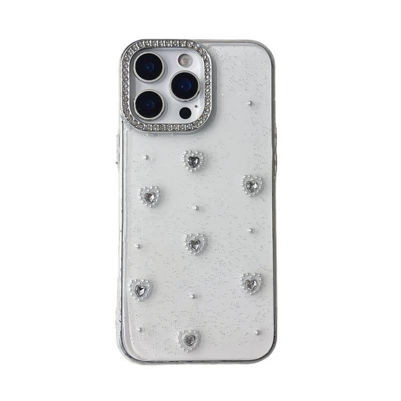 LS غطاء واقي، Little Heart TPU، حماية من السقوط, تشطيب راتنج، مقاوم للصدمات لـ iPhone 15 / 15 Plus / 15 Pro / 15 Pro Max من مادة TPU - Image 5