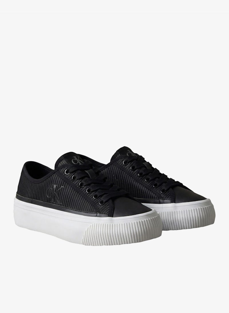 CALVIN KLEIN Stripe Knit Vulcanised Flatform Trainers - Image 3