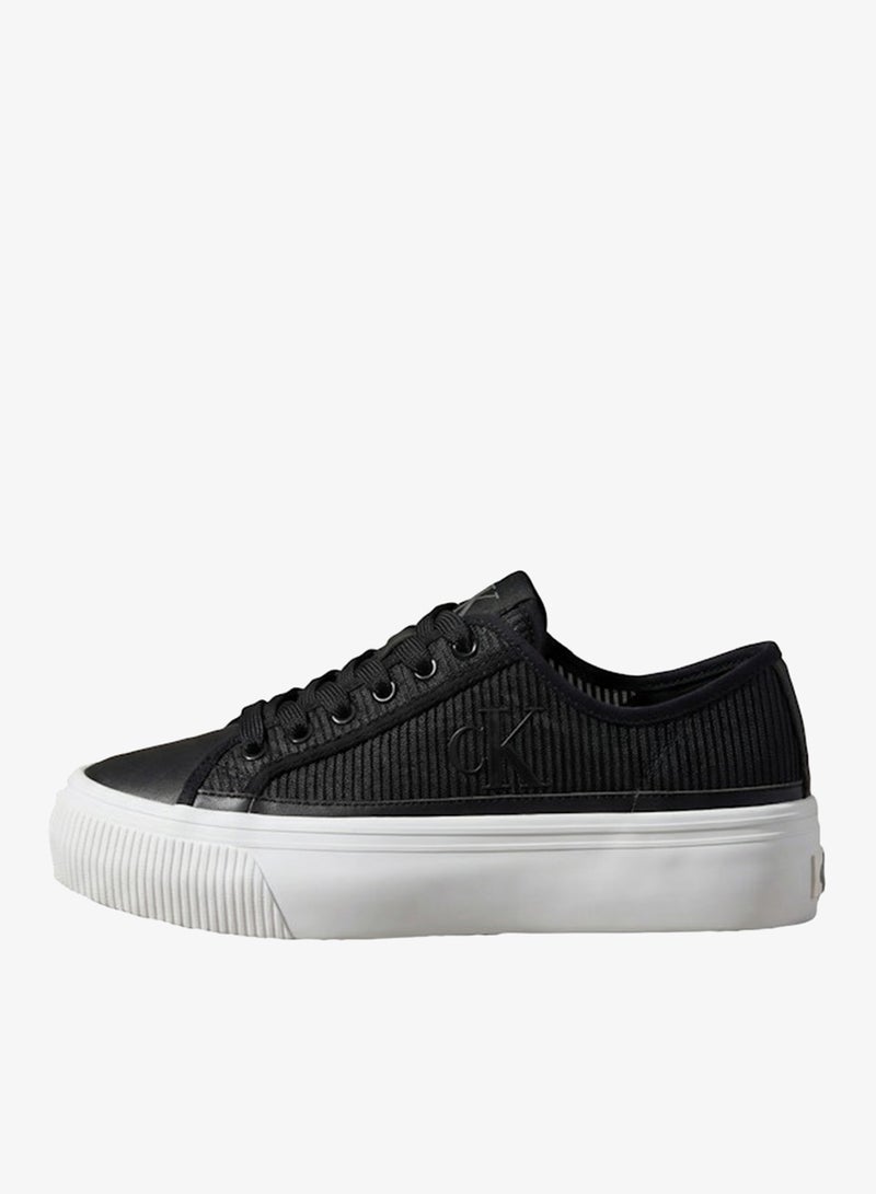 CALVIN KLEIN Stripe Knit Vulcanised Flatform Trainers - Image 2
