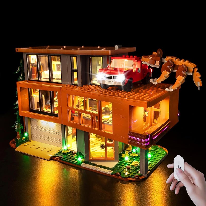 BrickSoul Upgrade Light Kit for Lego 21354 Twilight The Cullen House Building Set with ONOff Dimmer Switch Hidden Cable Tech Easy Install Lighting Set 21354 Set NOT Included - Image 3