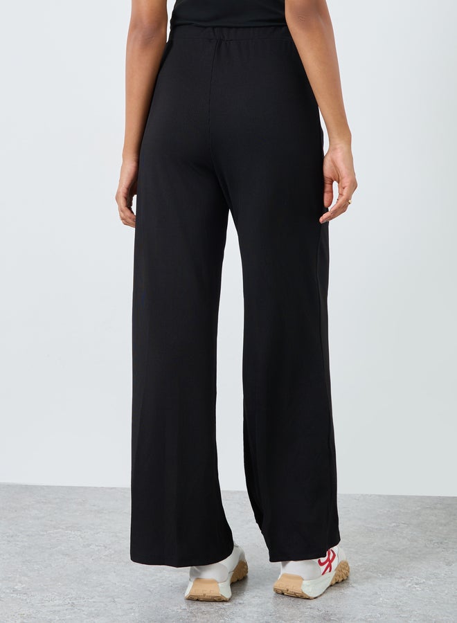 ستايلي بنطلون نسائي واسع الساق بخصر مرتفع - Image 4