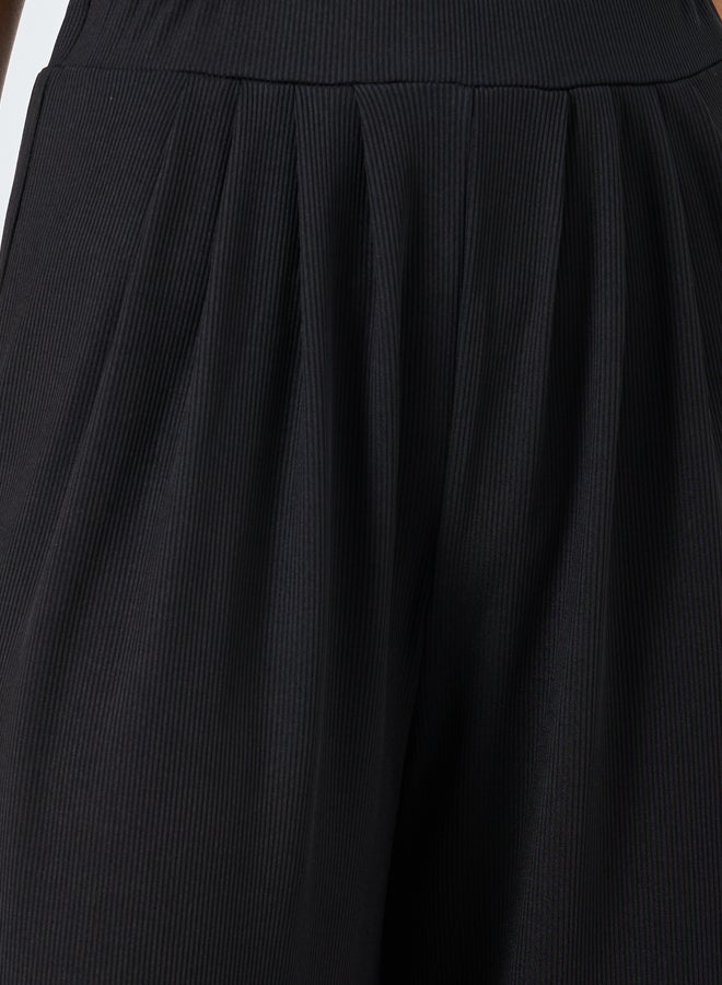 ستايلي بنطلون نسائي واسع الساق بخصر مرتفع - Image 3