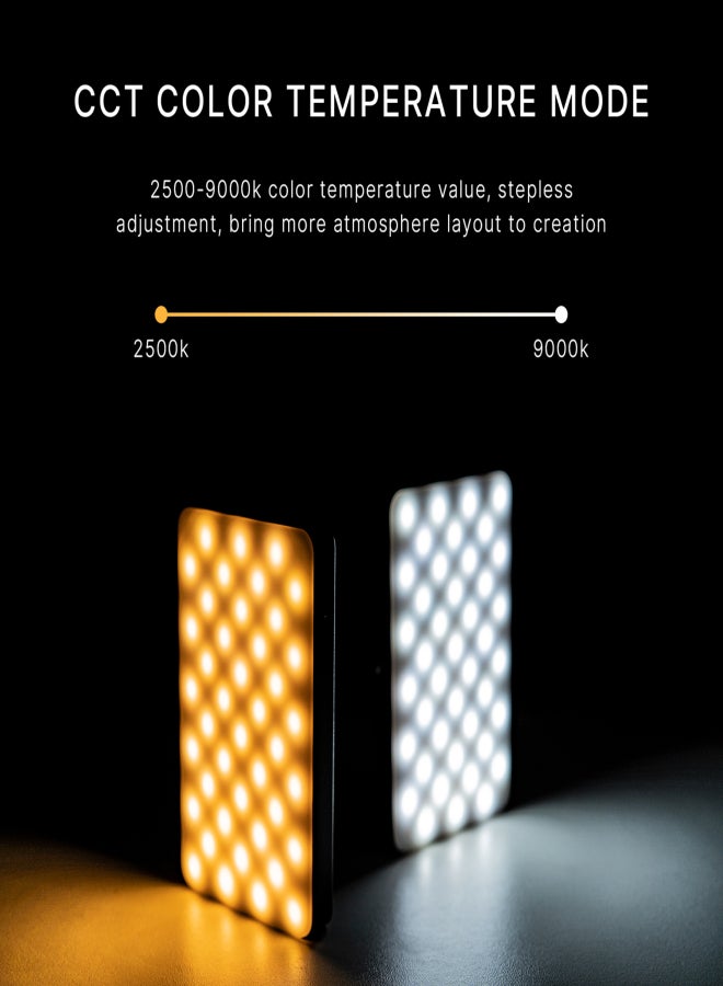 Ulanzi VIJIM VL120 RGB Mini LED Video Light 2500K-9000K Photography Fill-in Light Dimmable CRI95+ 20 Lighting Effects Built-in Rechargeable Battery with Silicon Diffuser Cold Shoe Mount Adapter for Vlog Live Broadcast Portraits Weddings Photography - Image 4