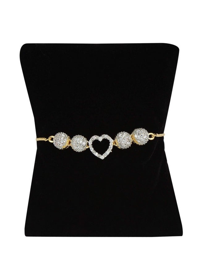 YouBella YouBella Jewellery Set for Women Combo of Necklace Set with Earrings, Bracelet and Ring for Girls and Women (Golden)  - Image 5
