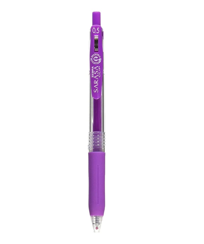 Zebra Technologies Zebra Sarasa Clip Pen 0.5 mm - 1 Purple Pen - Image 1