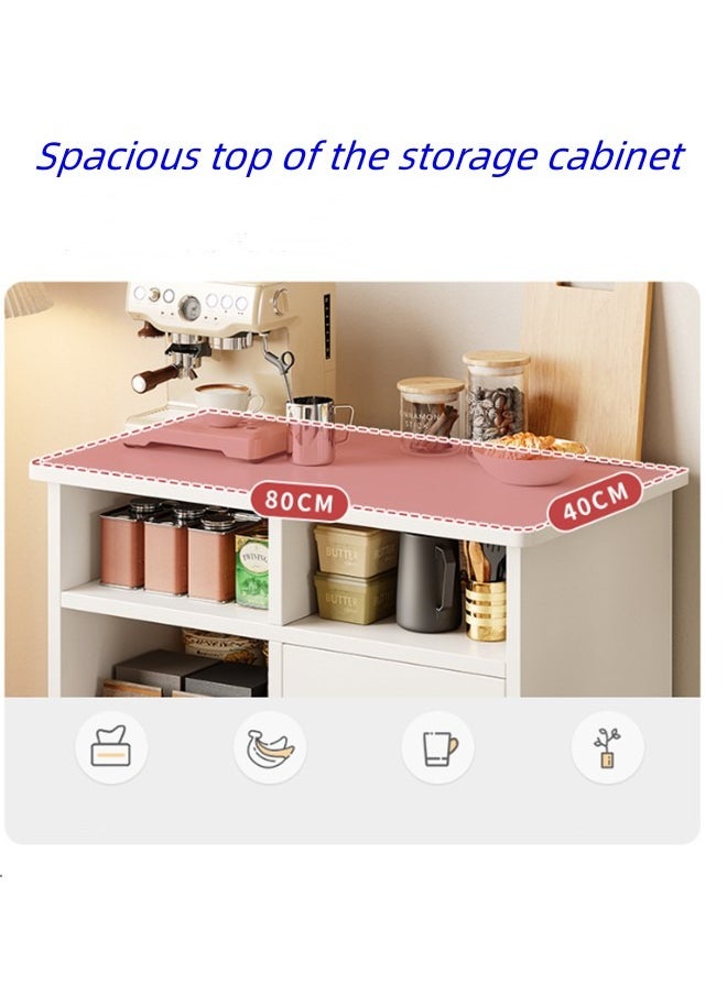JCB CHIC Modern Sideboard Cabinet ，Wood Coffee Bar Kitchen Storage Cabinet with Doors , Large Capacity Storage Organizer, Double Layer Countertop Drawer Cabinet Storage Cabinet for Kitchen Living Room Bedroom  - Image 5