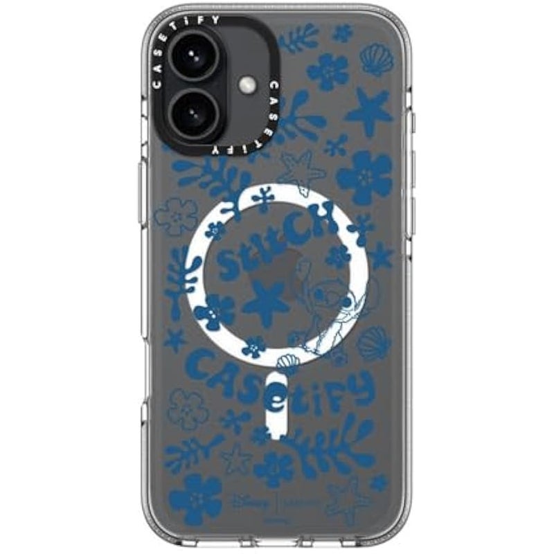 Casetify Clear iPhone 16 Plus Case 【Lilo & Stitch Colab/Not Yellowing / 6.6ft Drop Protection/Compatible with Magsafe】 - Stitch Pattern - Clear - Image 5