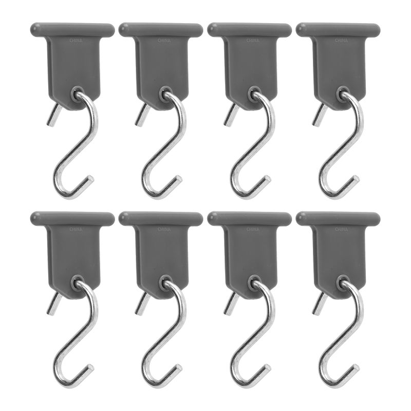 8 Pack RV Awning Hook S Shaped RV Party Awning Light Holder Support for Party Camping Tent - Image 1