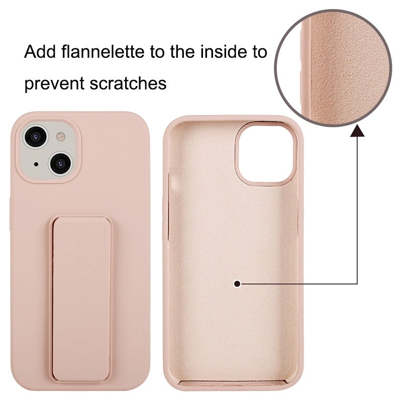 HuHa Protective Cover For iPhone SE 2022 / SE 2020 / 8 / 7 Liquid Silicone Holder Phone Case(Sky Blue) - Image 2