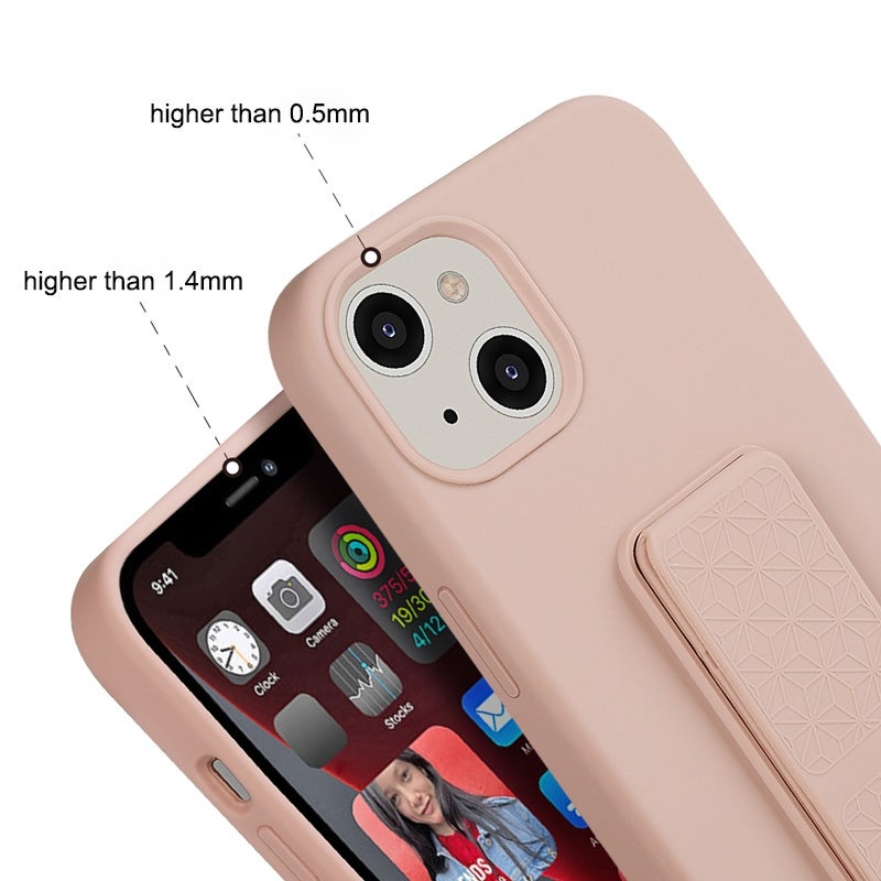 HuHa Protective Cover For iPhone SE 2022 / SE 2020 / 8 / 7 Liquid Silicone Holder Phone Case(Sky Blue) - Image 5