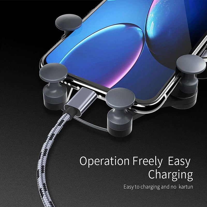 iends Ie-Ho10 Gravity Car Mobile Holder, Grey - Image 5