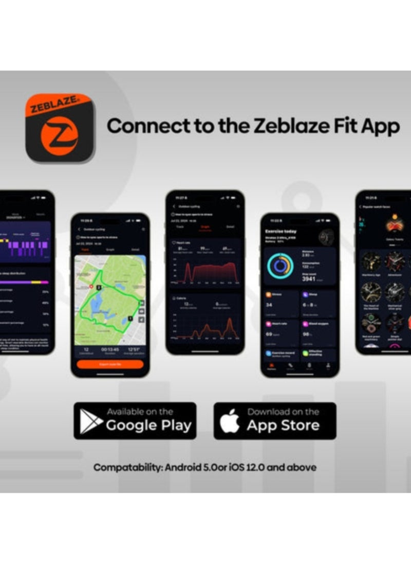 Zeblaze - New Zeblaze Stratos 3 Ultra GPS Smart Watch Built-in Dual-band GNSS Compass Barometric Altimeter 5 ATM Long Battery Life - Image 1
