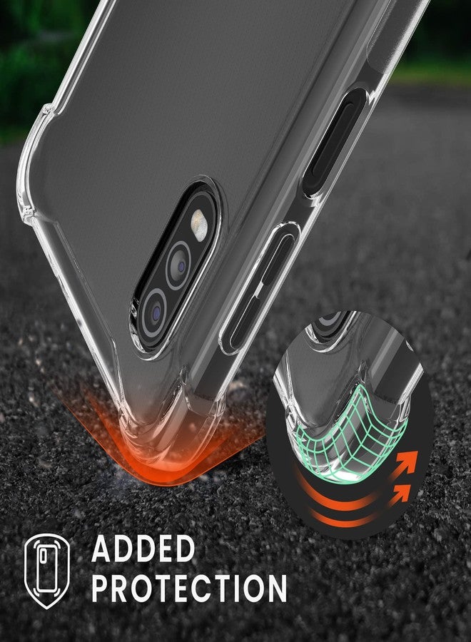 kwmobile Crossbody Case Compatible with Samsung Galaxy Xcover Pro Case - Clear TPU Phone Cover w/Lanyard Cord Strap - Transparent - Image 2