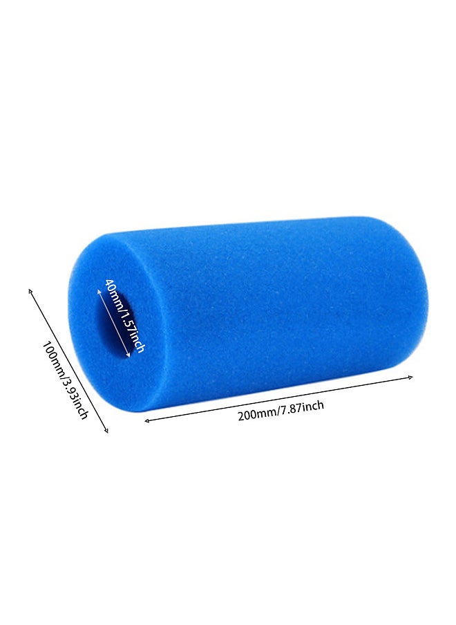 Generic - Swimming Pool Filter,Pool Filter for Intex Type A Reusable/Washable Swimming Pool Filter Foam Cartridge Sponge Pool Cleaner,Blue 10cmx20cm - Image 1