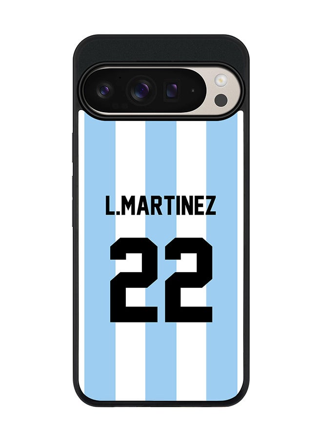 Stylizedd For Google Pixel 9 Pro XL Case,Slim fit Camera Protection, Shockproof Thin Phone cover - Football Argentina, L.Martinez  - Image 1