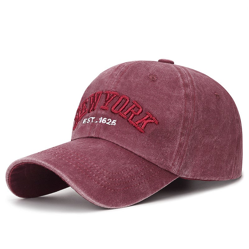 New Washed Coating Baseball Cap Adjustable Fashion Unisex Beige - Image 2