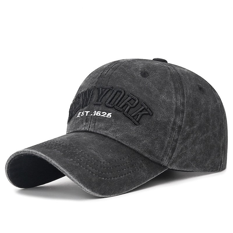 New Washed Coating Baseball Cap Adjustable Fashion Unisex Beige - Image 5