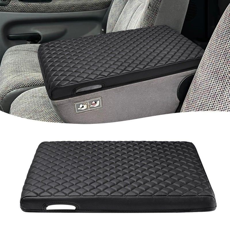 KBH Center Console Armrest Cover for Dodge Ram 1500 2500 3500 19942001 19x15 Jump Seat Vinyl Leather Interior Accessories AntiScratch Black - Image 2