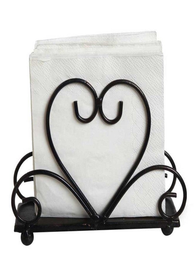 Owlgift Metal Table Napkin Holder Freestanding Tissue Dispenser (Black) - Image 3