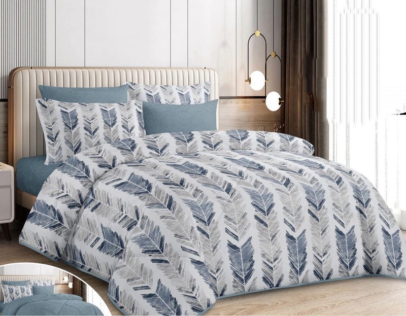 لحاف نفرين ماريـا منفوخ ميكروفايبر مشجر وجهين