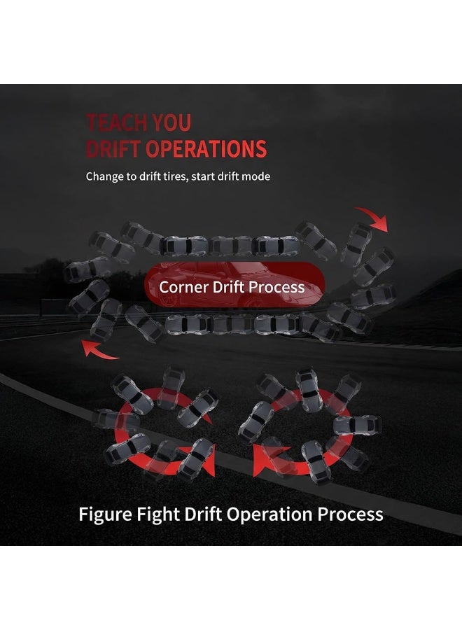 olayks 1:24 4WD RC Drift Car Toy, High-Speed Racing Vehicle Model with Proportional 2.4G Remote Control, Dual Tire Setup and LED Lights, for Boys, Girls, Kids, Adults and Hobby Enthusiasts - Image 5