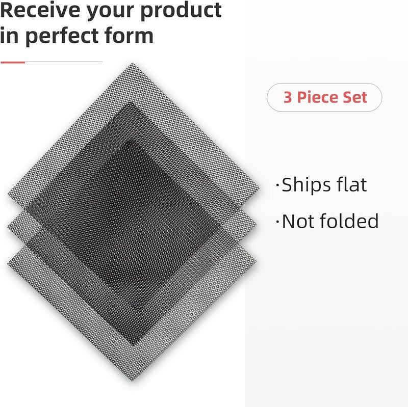 AggAuto Universal 13"x13" Car Grill Mesh - Aluminum Alloy Automotive Grille Insert Bumper Rhombic Hole 3x6mm, 3Pcs One of the Most Multifunctional Shape Grids Black - Image 5