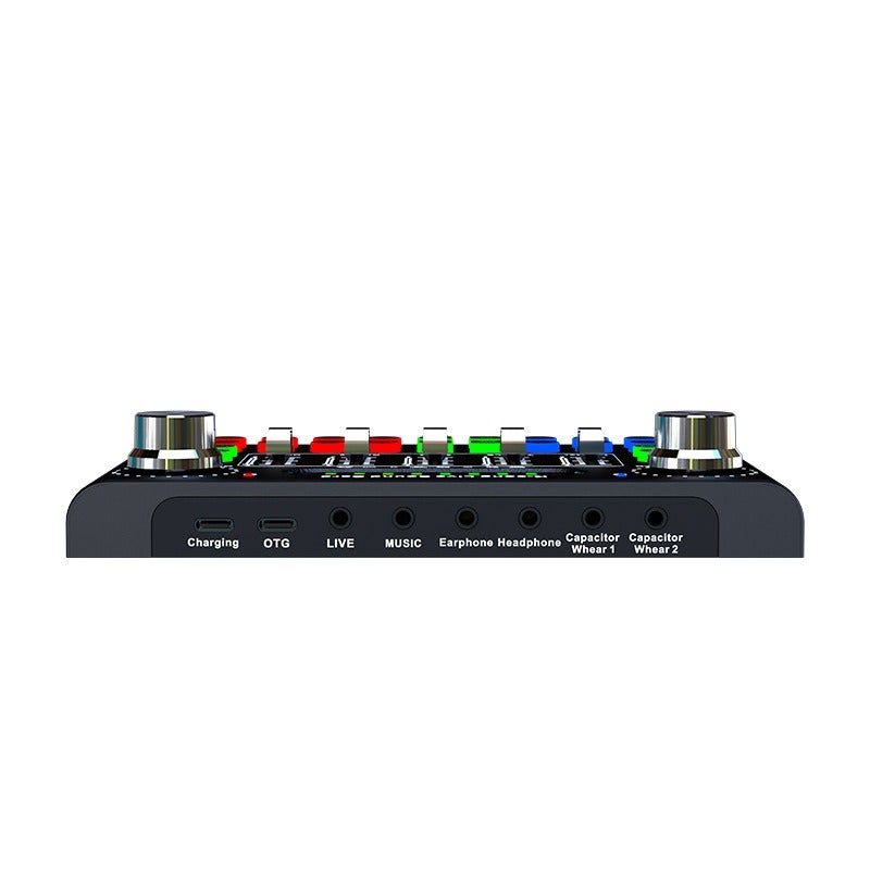 F007C Compact Desktop Singing Sound Card - Multilingual Mixer for Export - Image 4